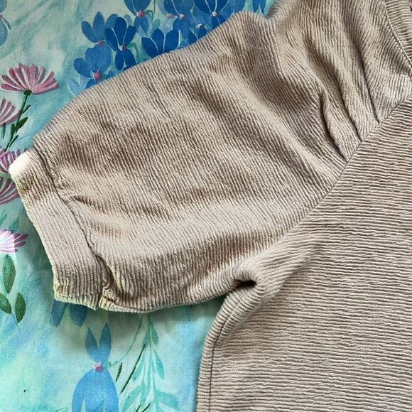 Madewell Draped/Ribbed Button Front Top - M - Picture 2 of 8